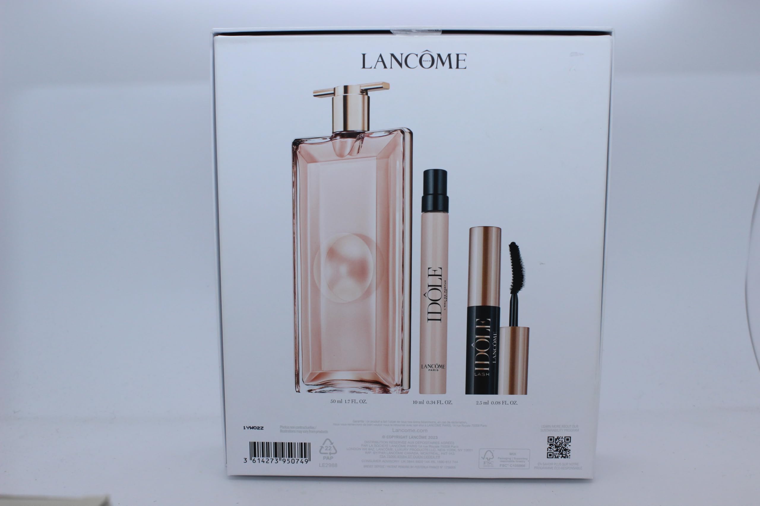 Lancôme Idôle Gift Set 50ml EDP + 10ml EDP + 2ml Lash Idole Mascara - Black