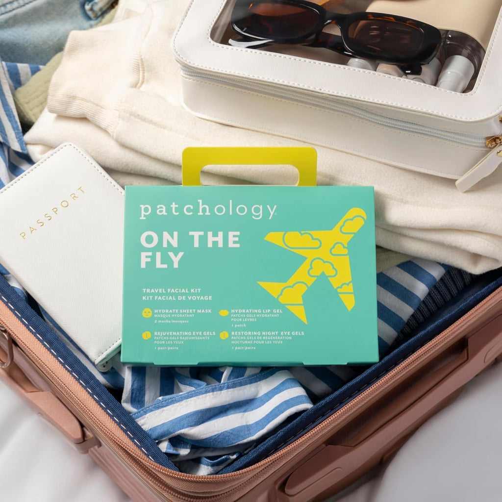 Patchology On the Fly Travel Set: Hydrate Sheet Mask 2pcs + Flash Eye Gel + Hydrating Lip Gel + Restoring Eye Gel