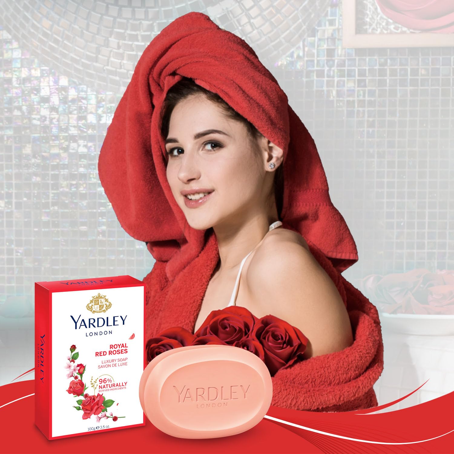 Yardley Royal Red Roses Soap 100g