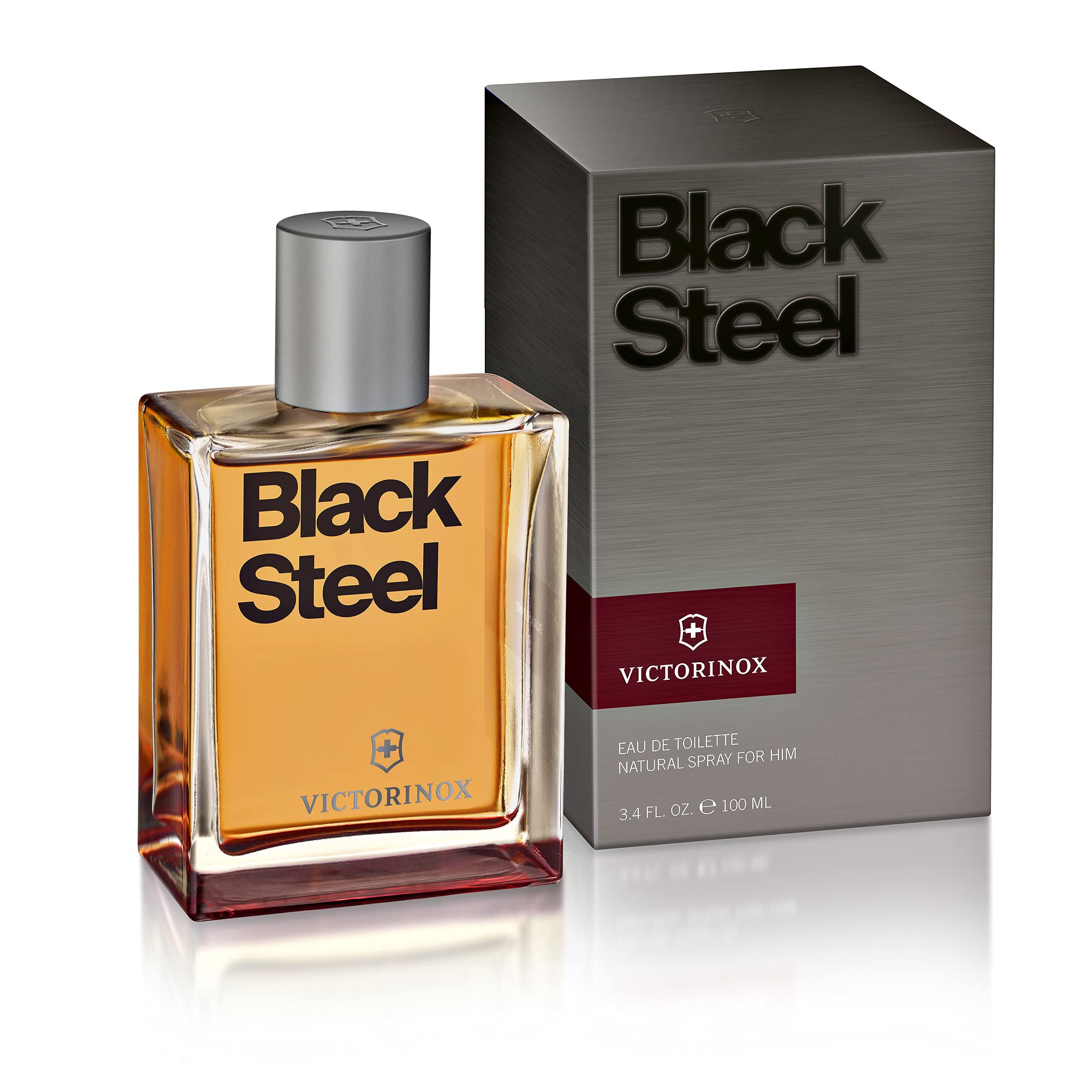 Swiss Army Black Steel Eau de Toilette 100ml Spray - Eau de Toilette at MyBeautyBoutique by Swiss Army