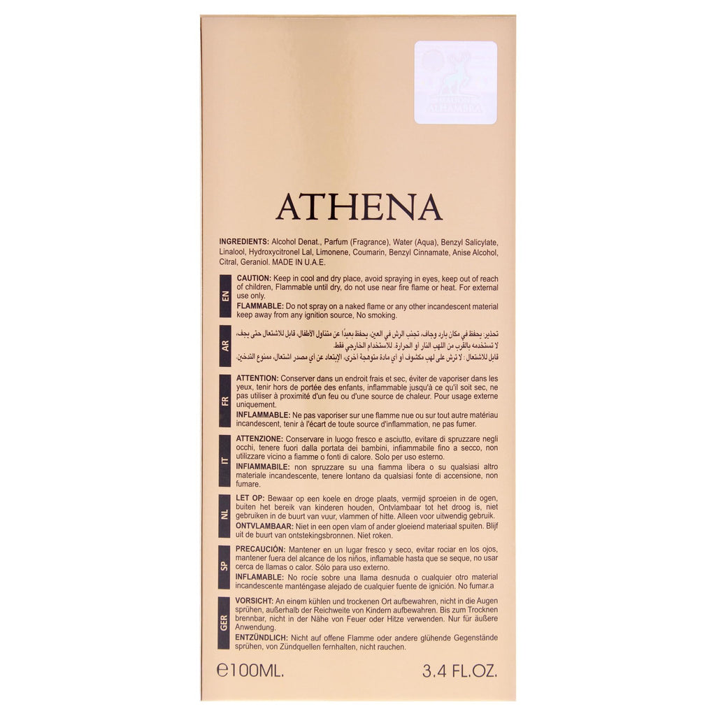 Maison Alhambra Athena Eau de Parfum 100ml Spray