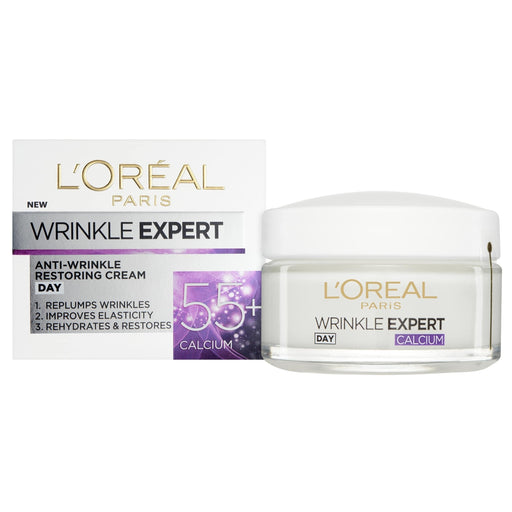 L'Oreal Wrinkle Expert Anti-Wrinkle Restoring Cream 55+ Calcium Day Pot