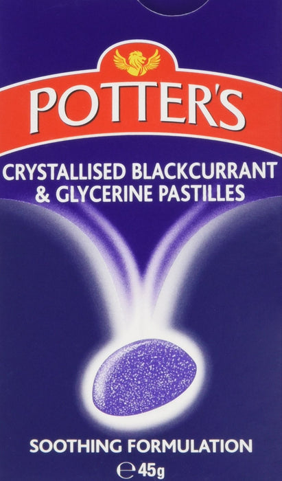 Potter's Pastilles Blackcurrant & Glycerine