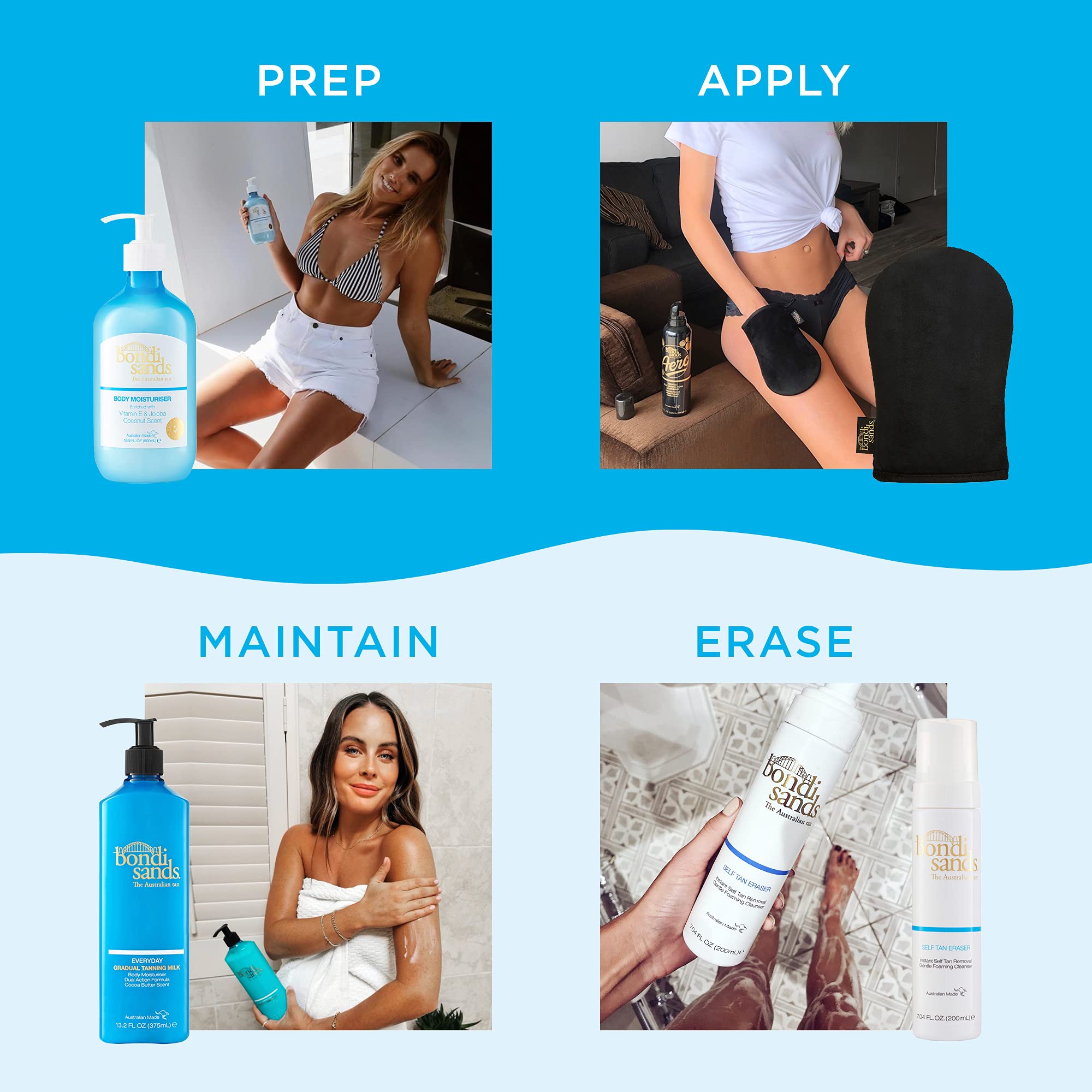 Bondi Sands Reusable Self Tan Application Mitt - Black