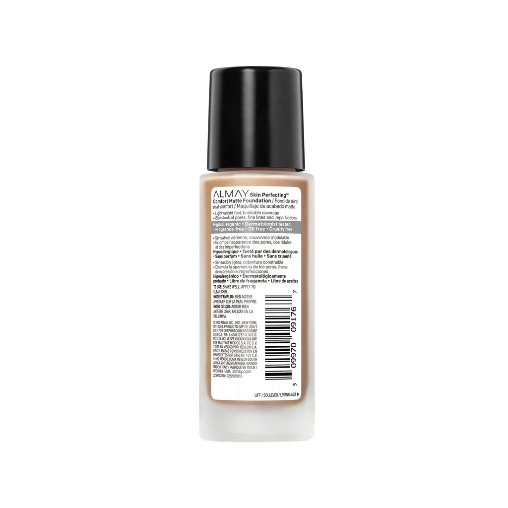 Almay Skin Perfecting Comfort Matte 190 Neutral Toasted Almond Foundation 30ml