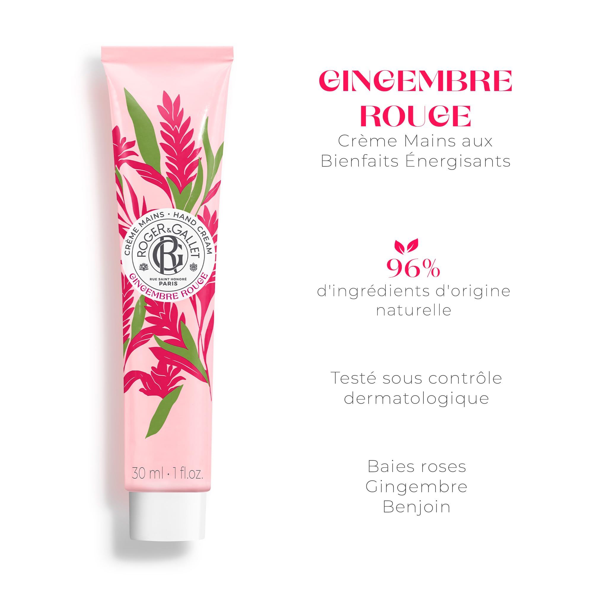 Roger  Gallet Gingembre Rouge Hand Cream 30ml