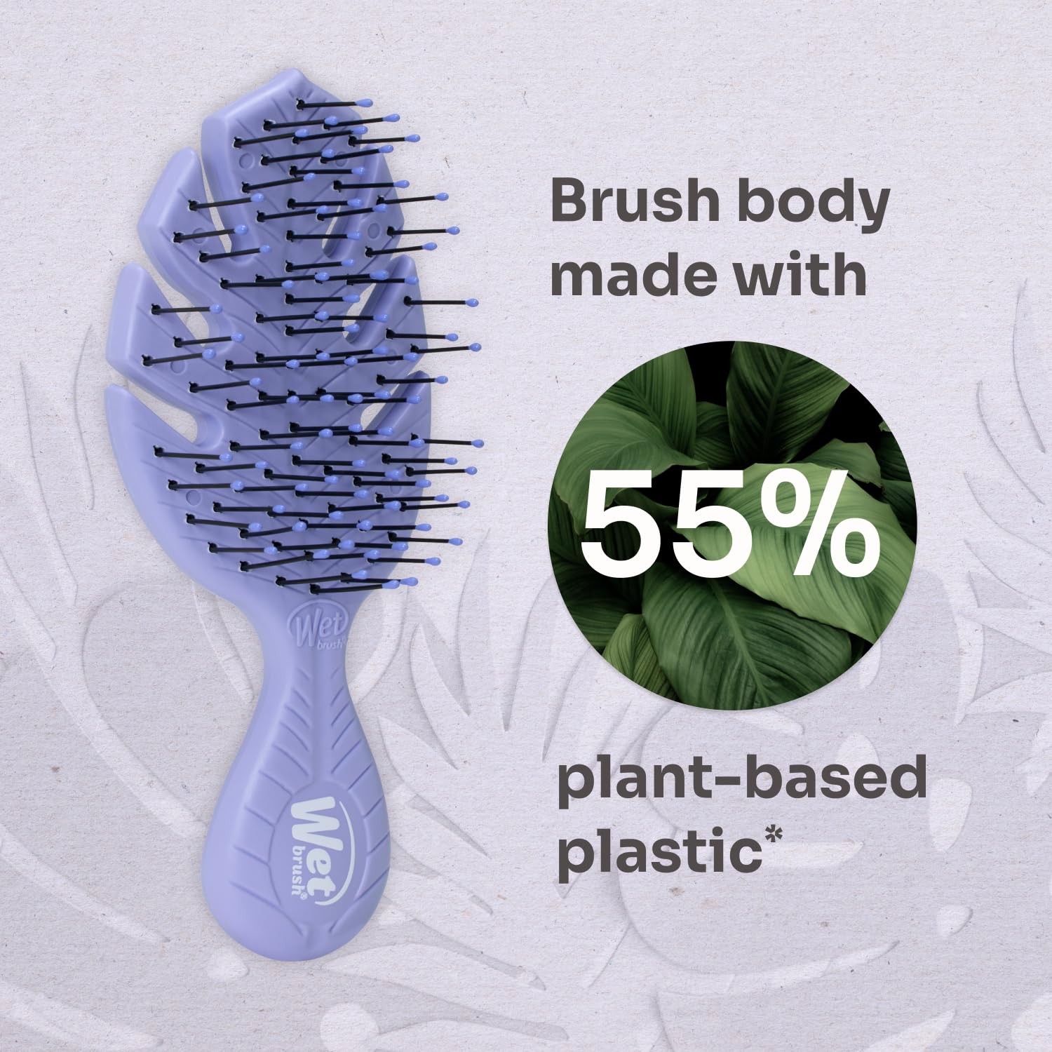 Wet Brush Mini Detangler Hair Brush - Lavender