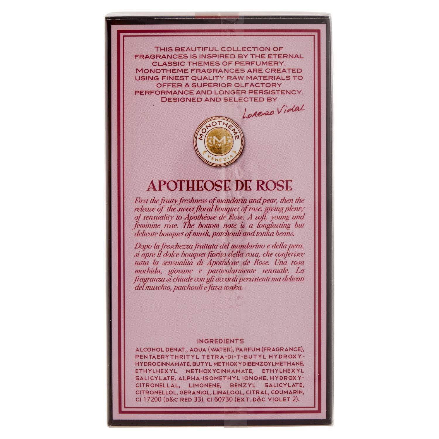 Monotheme Apotheose de Rose Eau de Toilette 100ml Spray