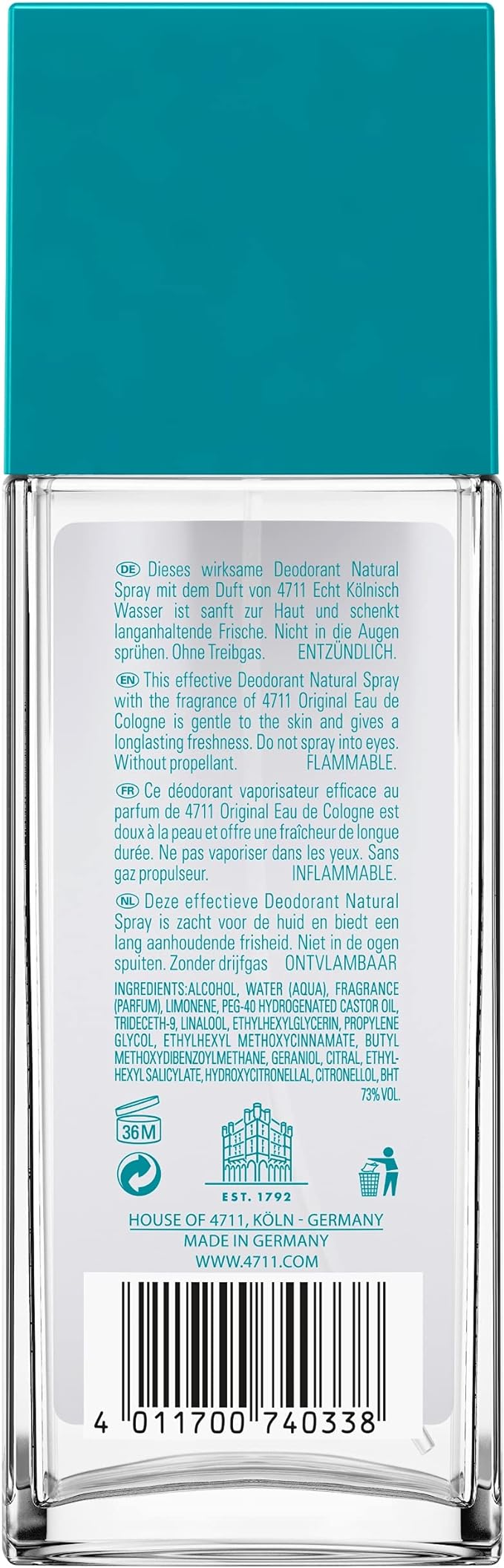 4711 Deodorant Spray 75ml - Fragrance at MyBeautyBoutique by 4711