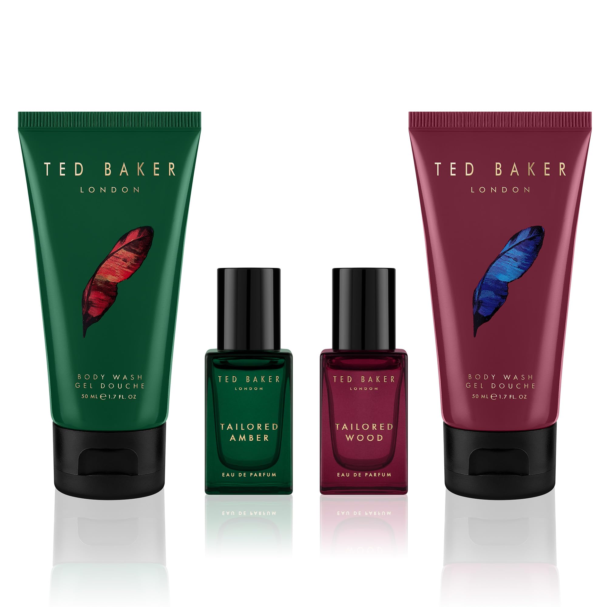 Ted Baker Tailored Collection Gift Set 2x 15ml EDP + 2x 50ml Body Wash
