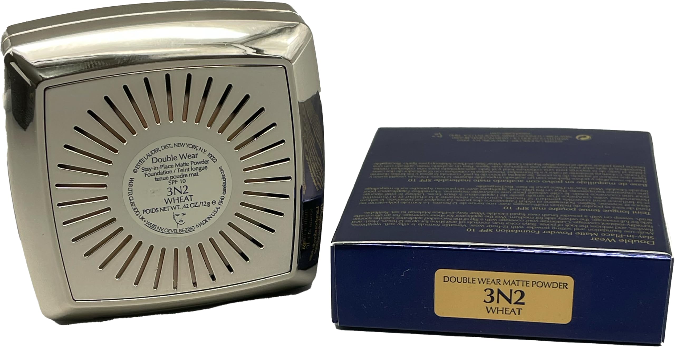 Estée Lauder Double Wear Stay-in-Place Matte Powder Foundation SPF10 12g - 3N2 Wheat