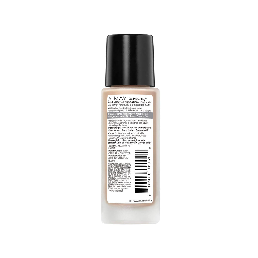 Almay Skin Perfecting Comfort Matte 130 Cool Nude Foundation 30ml