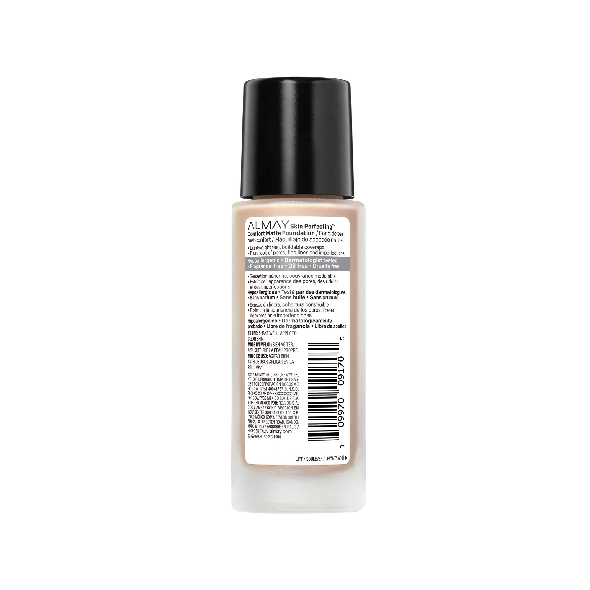 Almay Skin Perfecting Comfort Matte 130 Cool Nude Foundation 30ml