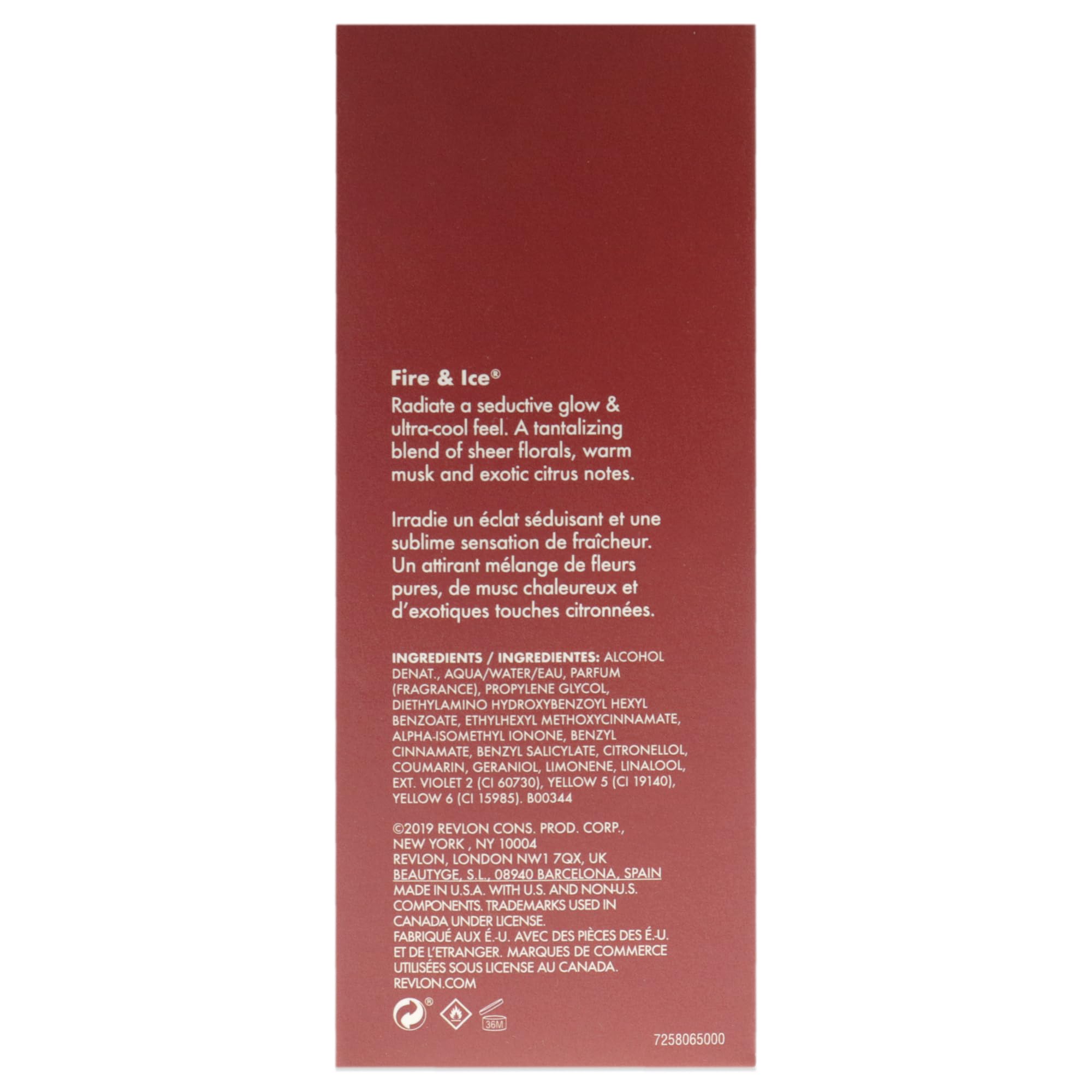 Revlon Fire & Ice Cologne Spray 50ml