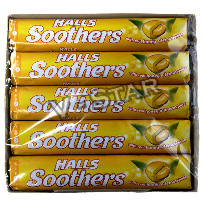 Halls Soothers Honey & Lemon 20 Pack