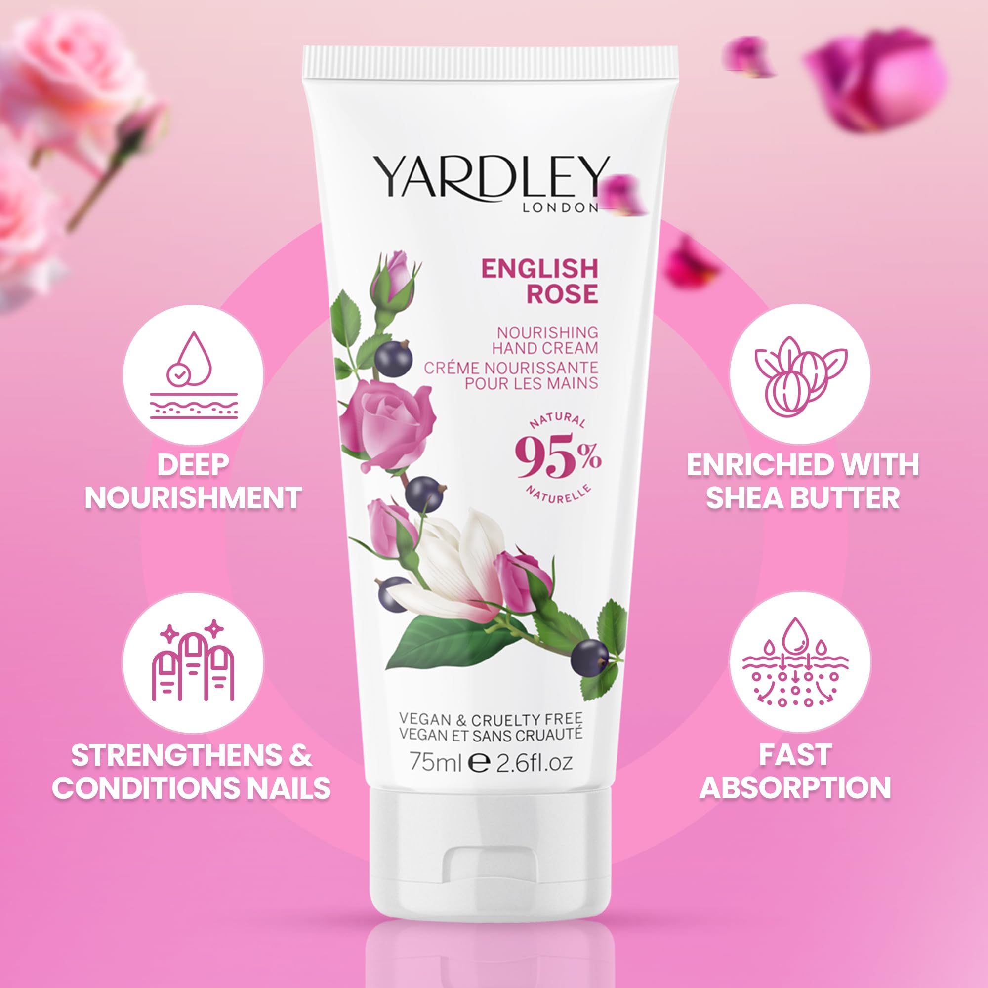 Yardley English Rose Hand Cream 75ml