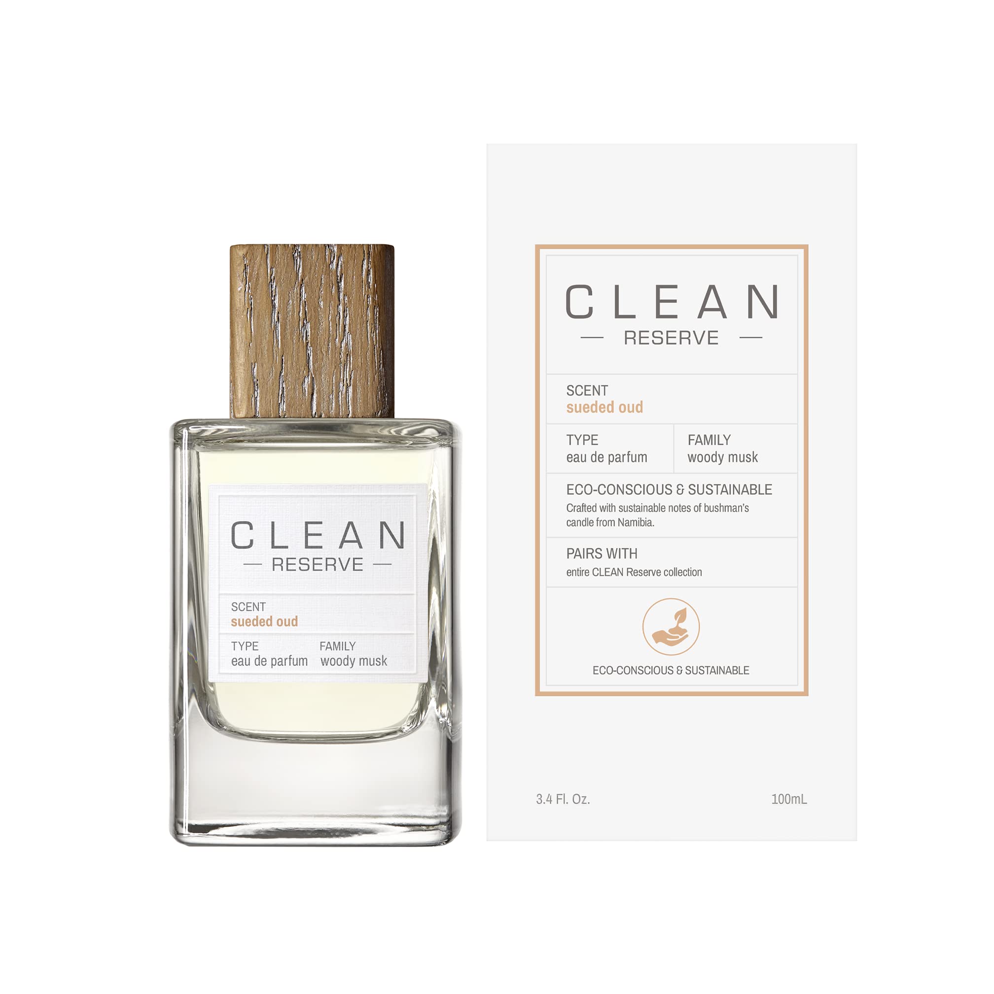 Clean Reserve Sueded Oud Eau de Parfum 100ml Spray - Eau de Perfume at MyBeautyBoutique by Clean