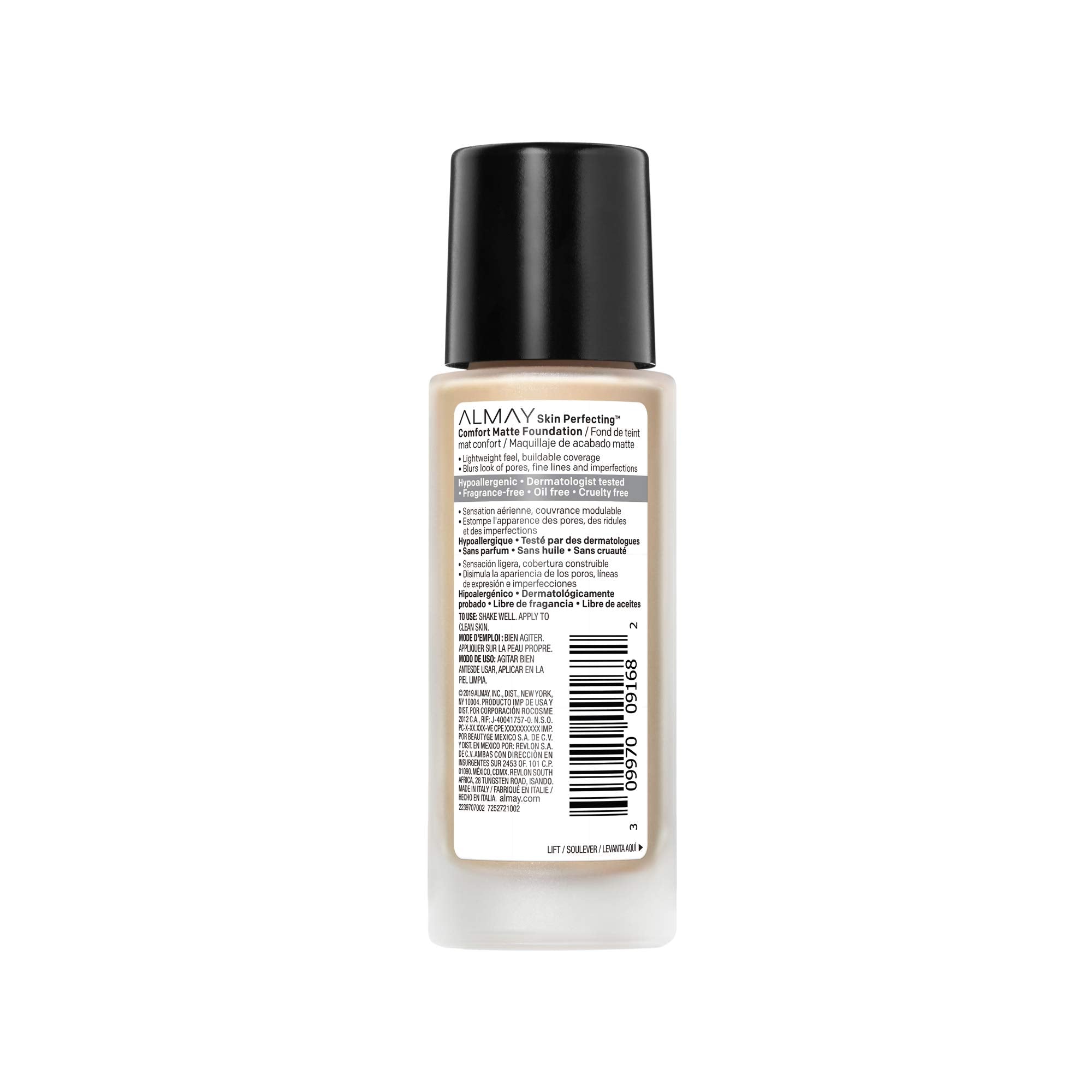Almay Skin Perfecting Comfort Matte 110 Neutral Buff Foundation 30ml