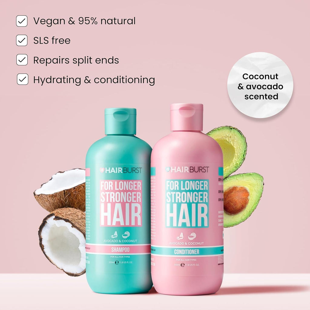 Hairburst Original Trio Bundle - Shampoo 350ml - Conditioner 350ml - Elixir Spray 12ml