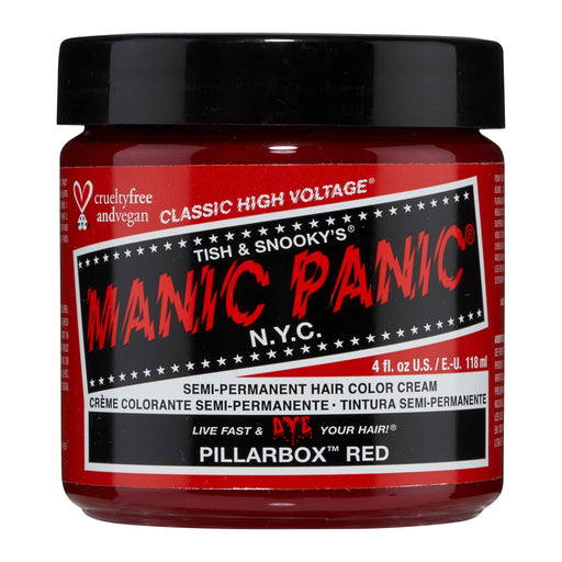 Manic Panic High Voltage Pillarbox Red Semi-Permanent Hair Color Cream 118ml