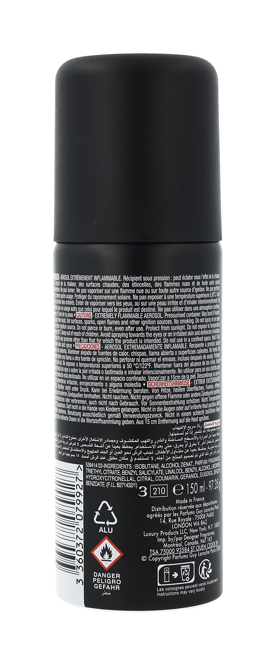 Guy Laroche Drakkar Noir Deodorant Spray 150ml - Deodorants & Anti-Perspirants at MyBeautyBoutique by Guy Laroche