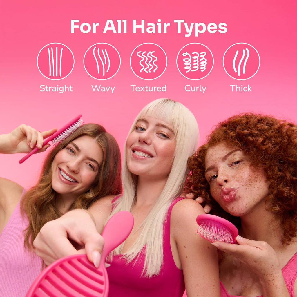 Wet Brush Paddle Detangler Hair Brush - Pink