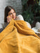 Dreamland SnuggleUp Warming Throw-Mustard 120X160