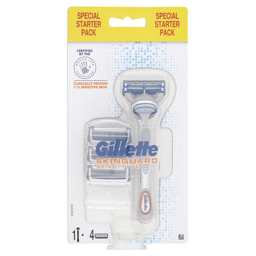 Gillette Skin Guard Sensitive Razor + Blade Refill Starter Pack