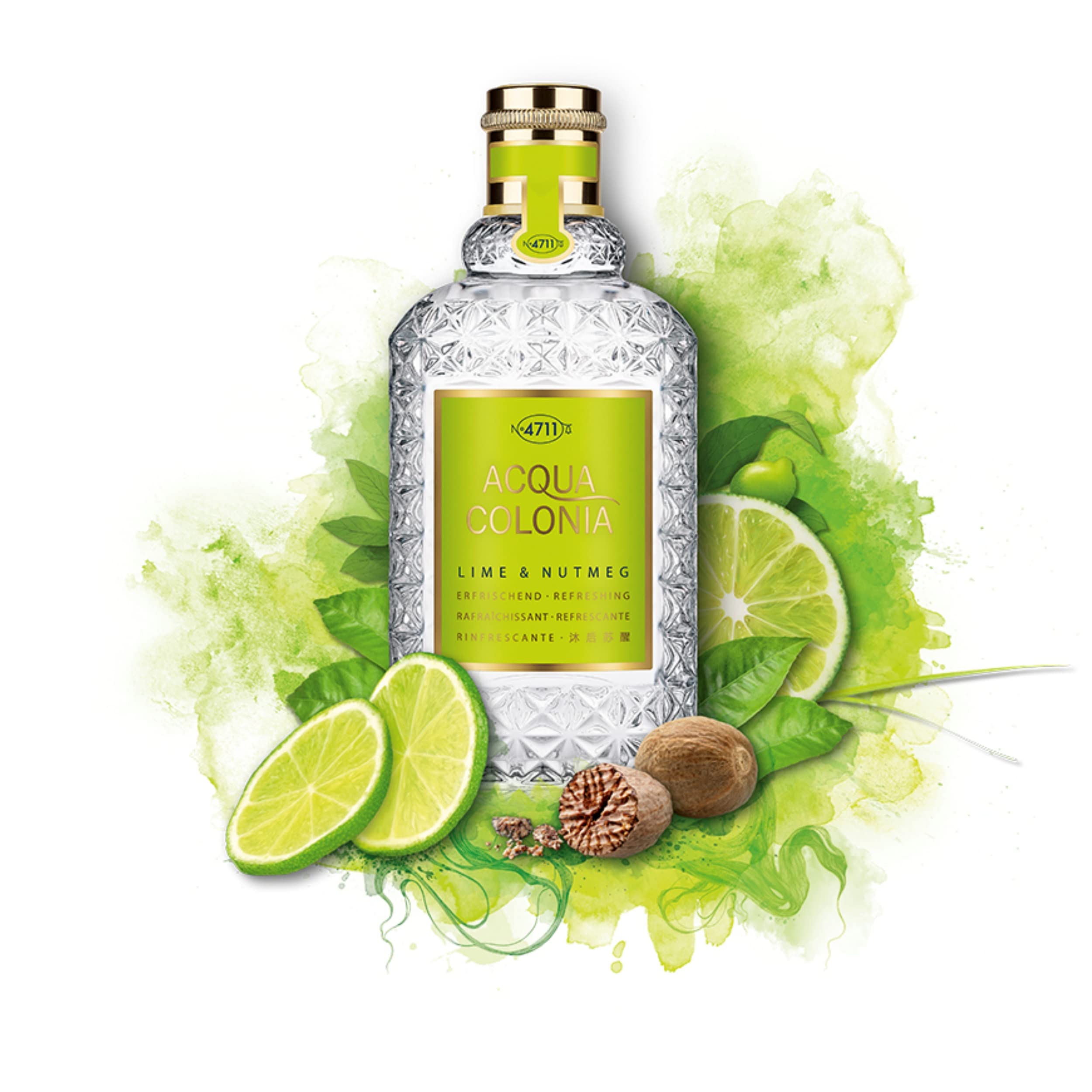 4711 Acqua Colonia Lime  Nutmeg Eau De Cologne 50ml - Eau de Cologne at MyBeautyBoutique by 4711