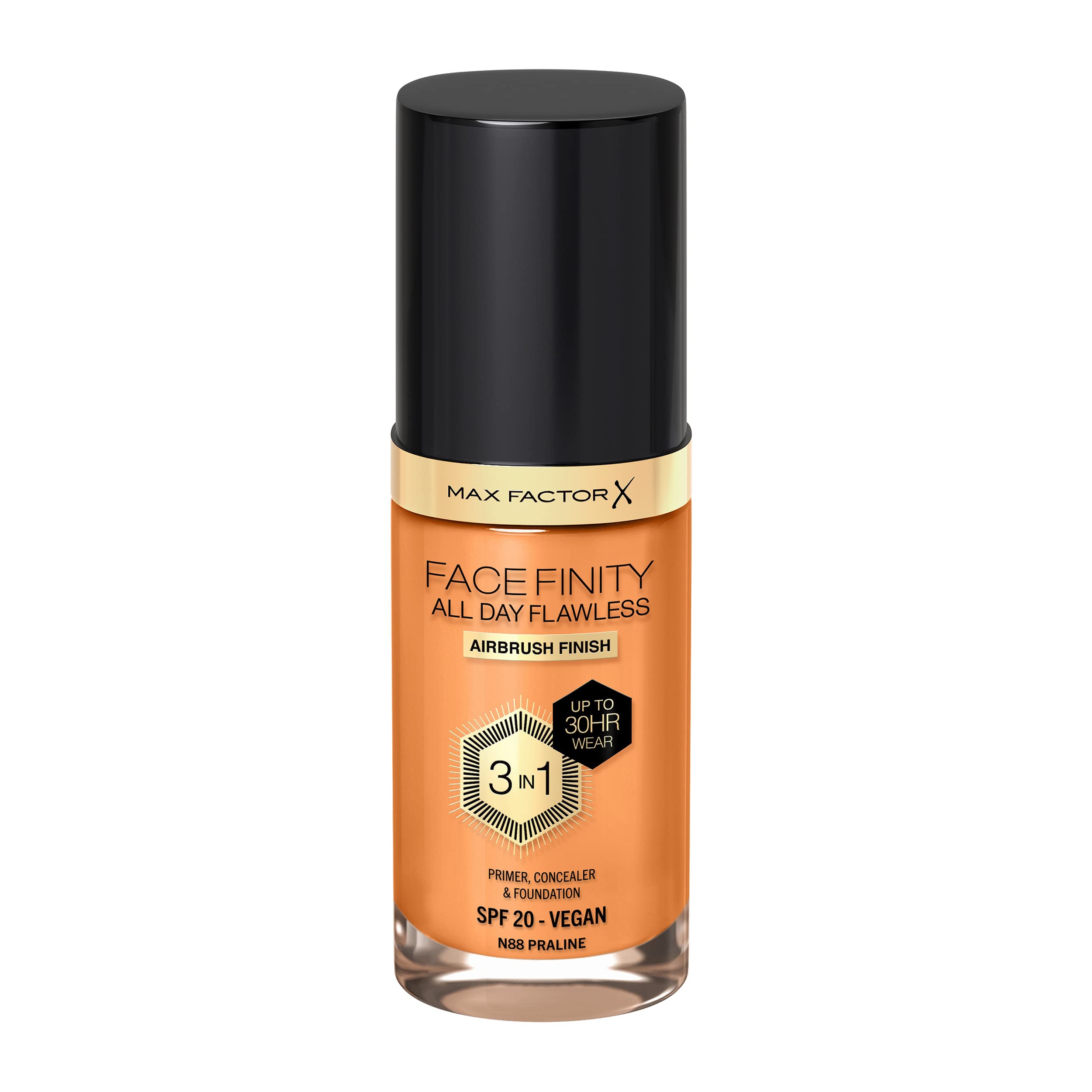 Max Factor Facefinity All Day Flawless 3 in 1 Foundation SPF20 30ml - 88 Praline