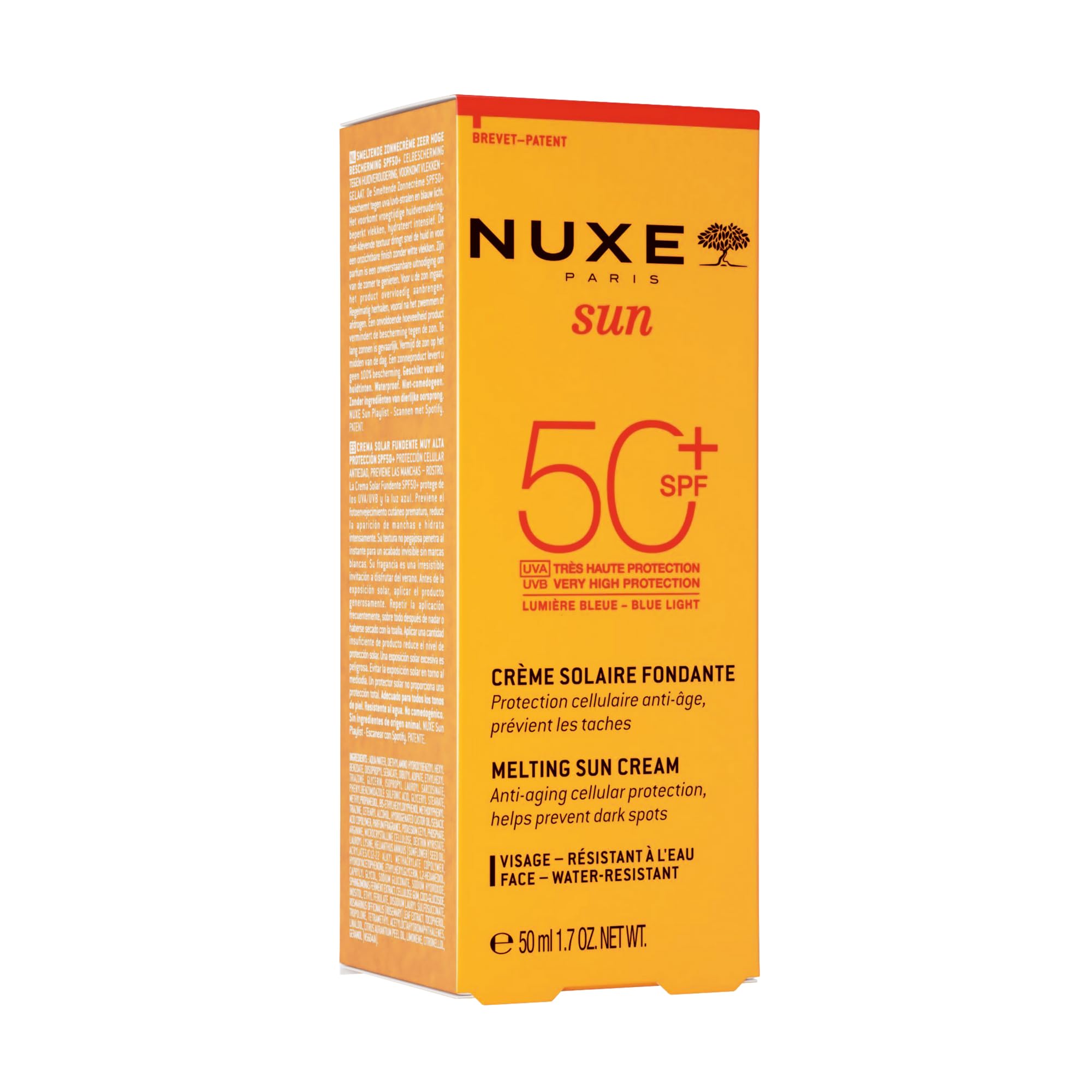 Nuxe Sun Facial Sunscreen High Protection SPF50 50ml