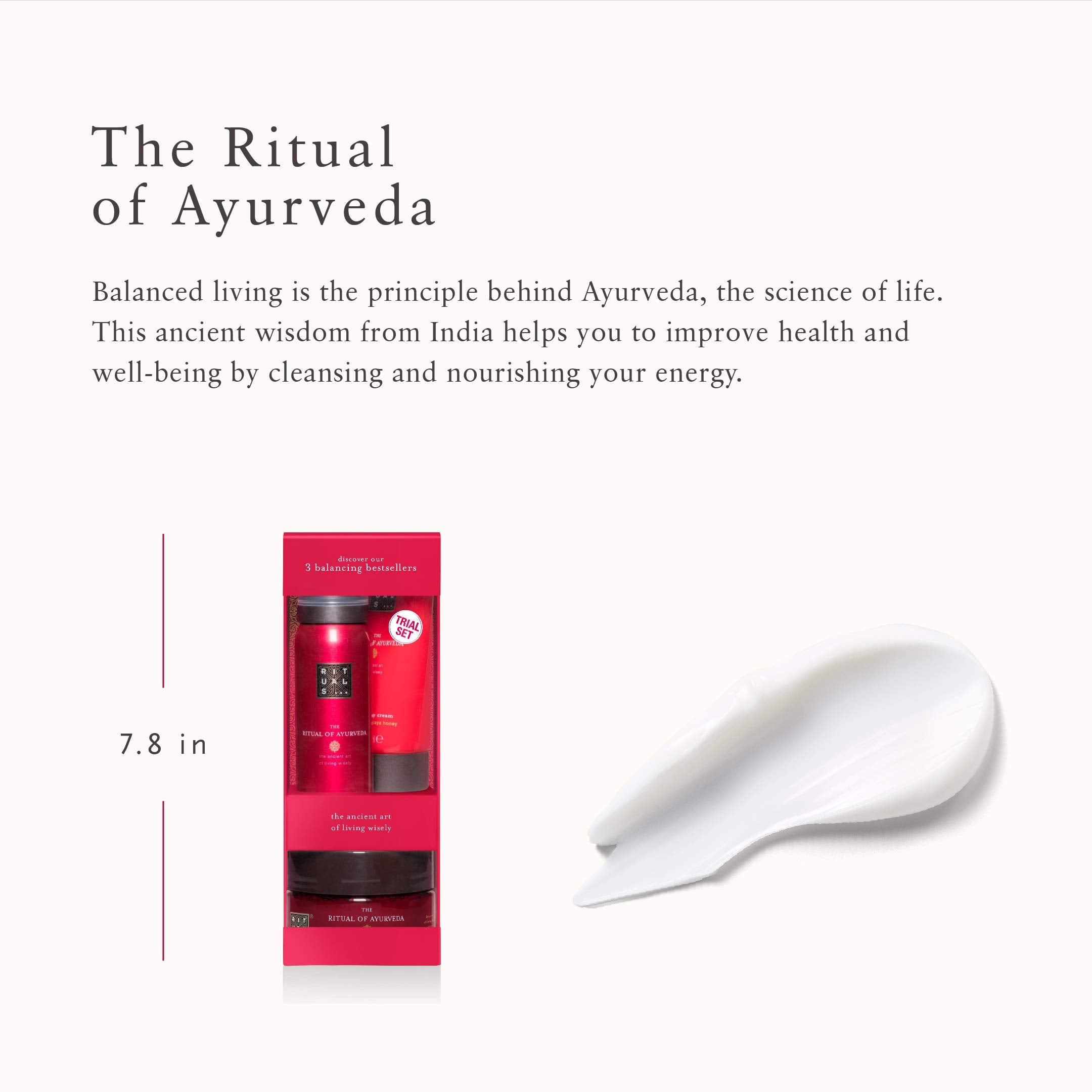 Rituals The Ritual of Ayurveda Gift Set 70ml Body Cream + 125g Body Scrub + 50ml Foaming Shower Gel