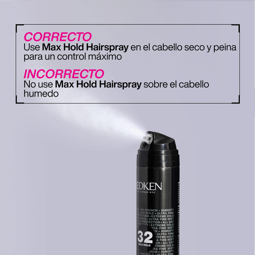 Redken Max Hold Hair Spray 300ml - 32 Max Hold