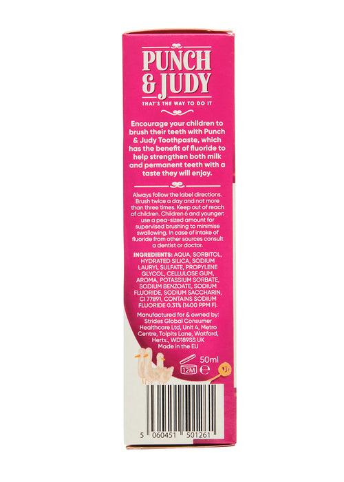 Punch And Judy Childrens Tutti Frutti Toothpaste 