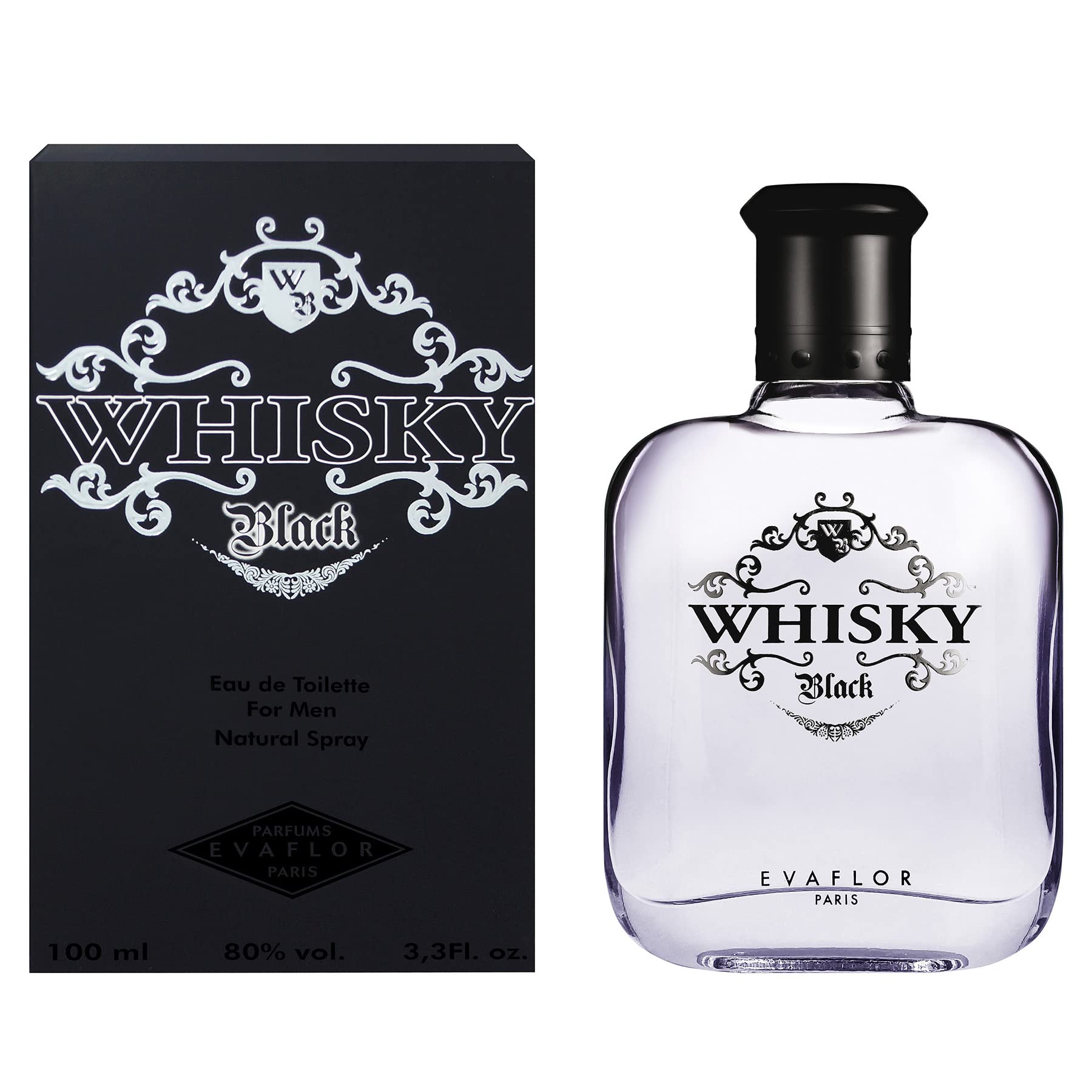 Evaflor Whisky Black Eau De Toilette 100ml - Eau de Toilette at MyBeautyBoutique by Whisky