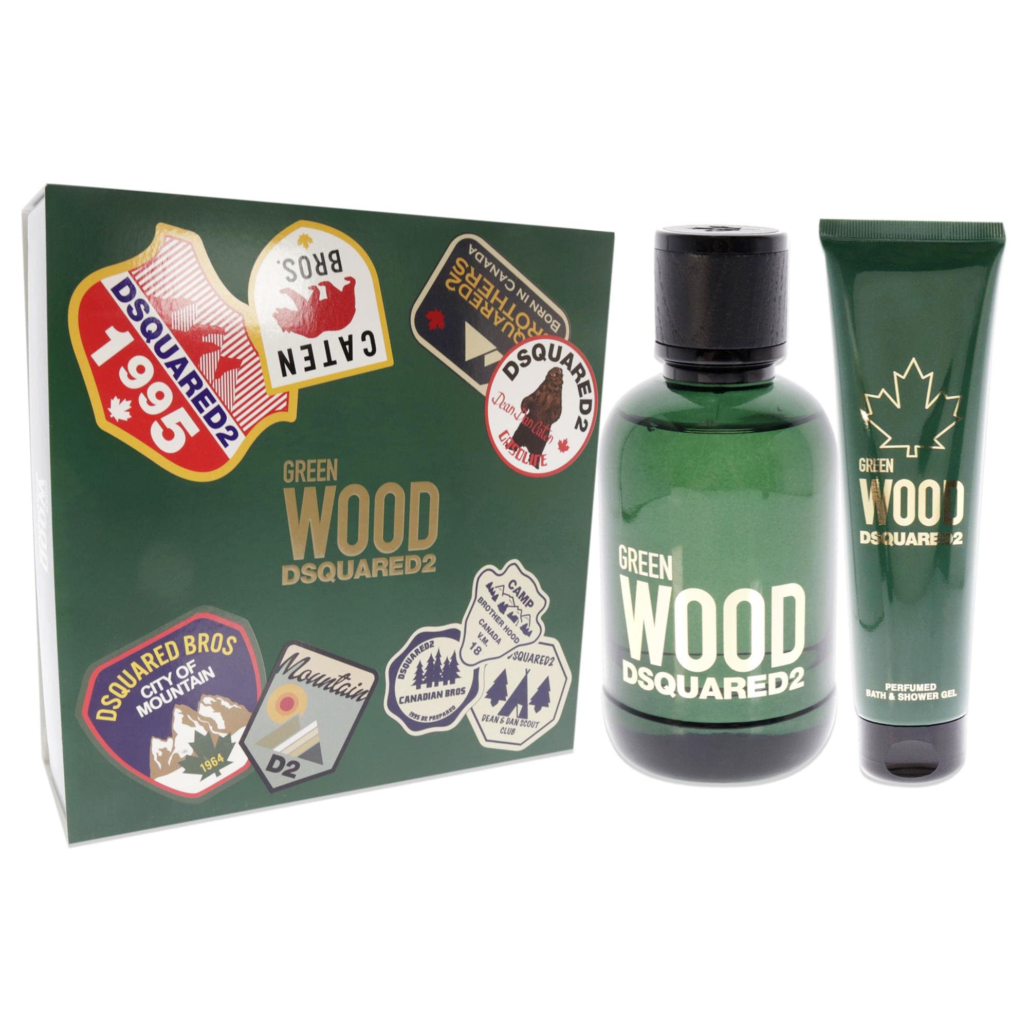 DSquared² Green Wood Gift Set 100ml EDT + 150ml Shower Gel - Fragrance at MyBeautyBoutique by DSquared²