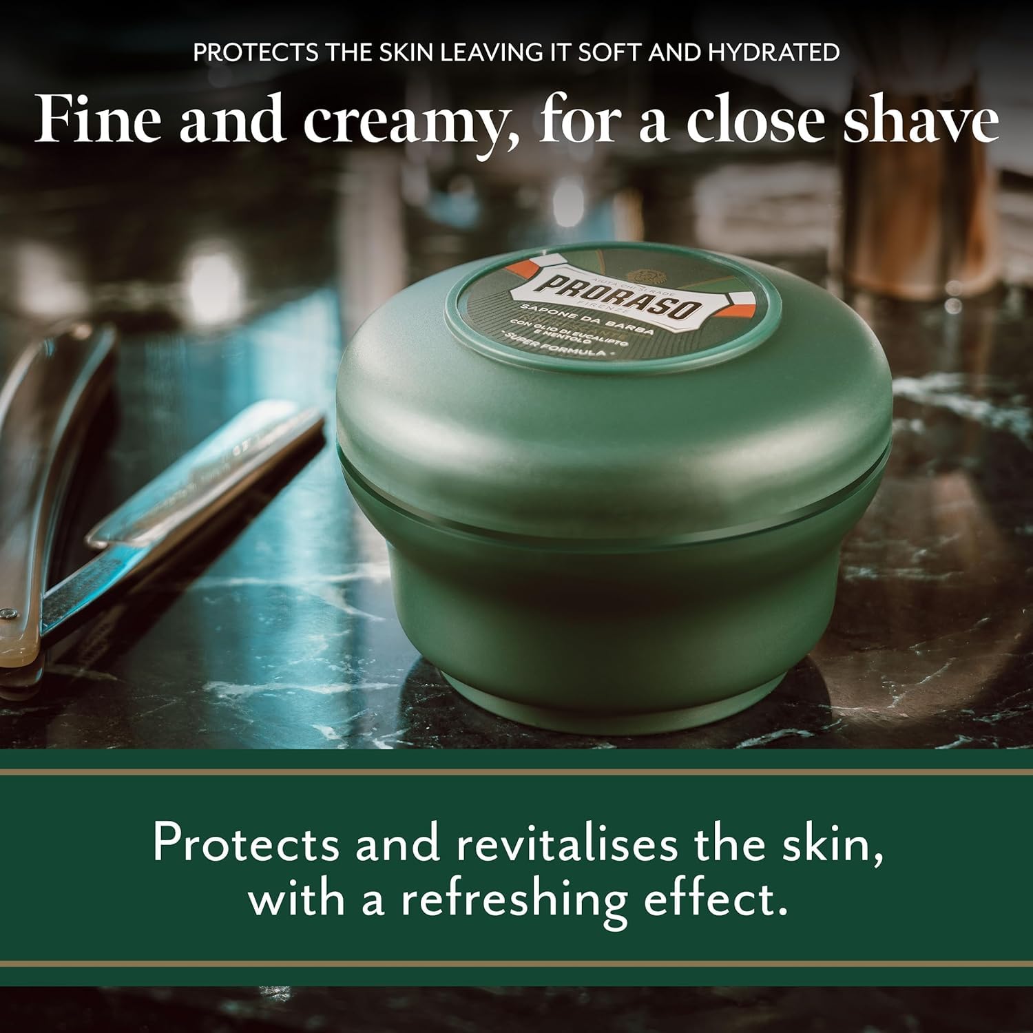 Proraso Eucalyptus & Menthol Shaving Soap In A Bowl 150ml