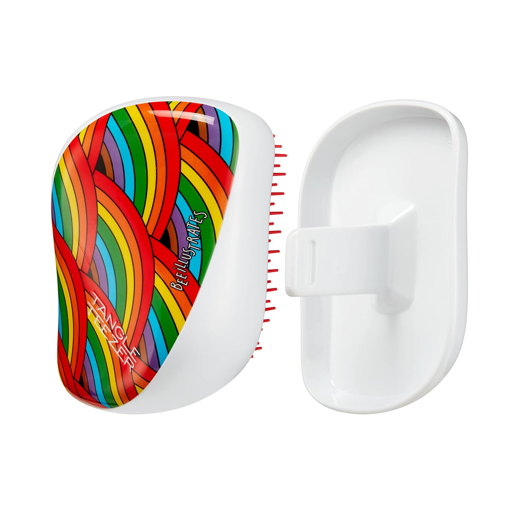 Tangle Teezer Compact Styler Detangling Hair Brush - Rainbow Galore