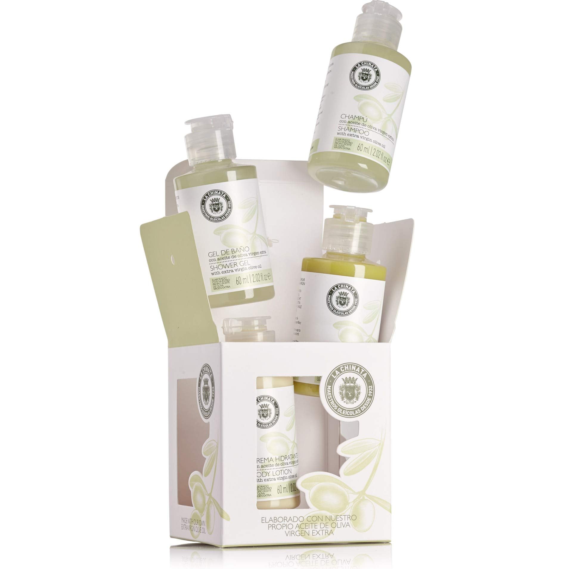 La Chinata Classic Line Gift Set 60ml Bath Gel + 60ml Moisturizing Cream + 60ml Hair Conditioner + 60ml Shampoo