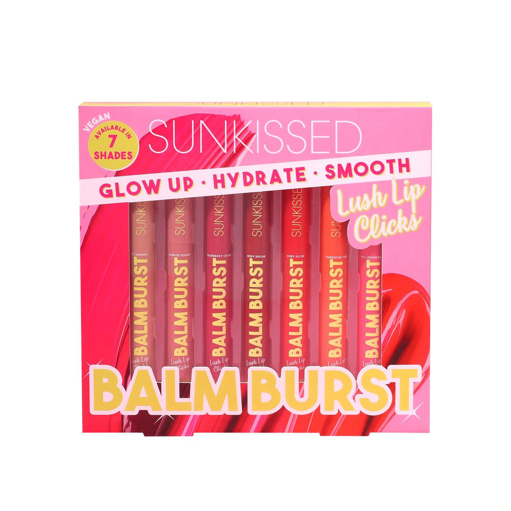 Sunkissed Balm Burst Lush Lip Clicks Gift Set 7 Pieces
