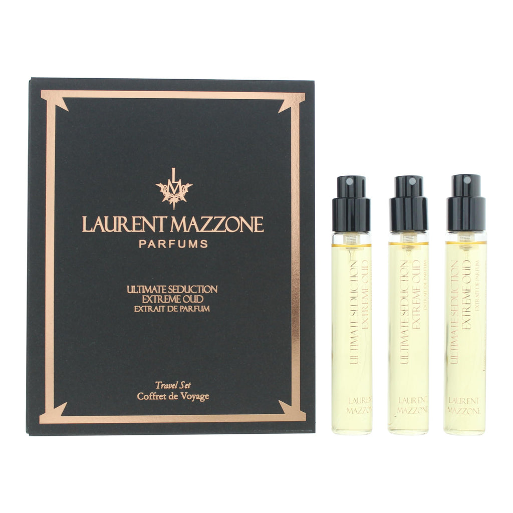 Laurent Mazzone Ultimate Seduction Extreme Oud Extrait de Parfum Travel set 3x15ml