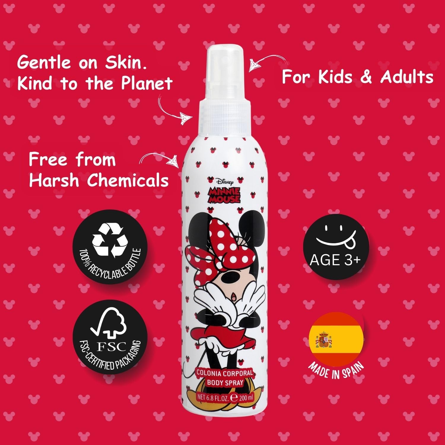 Disney Minnie Mouse Body Spray 200ml