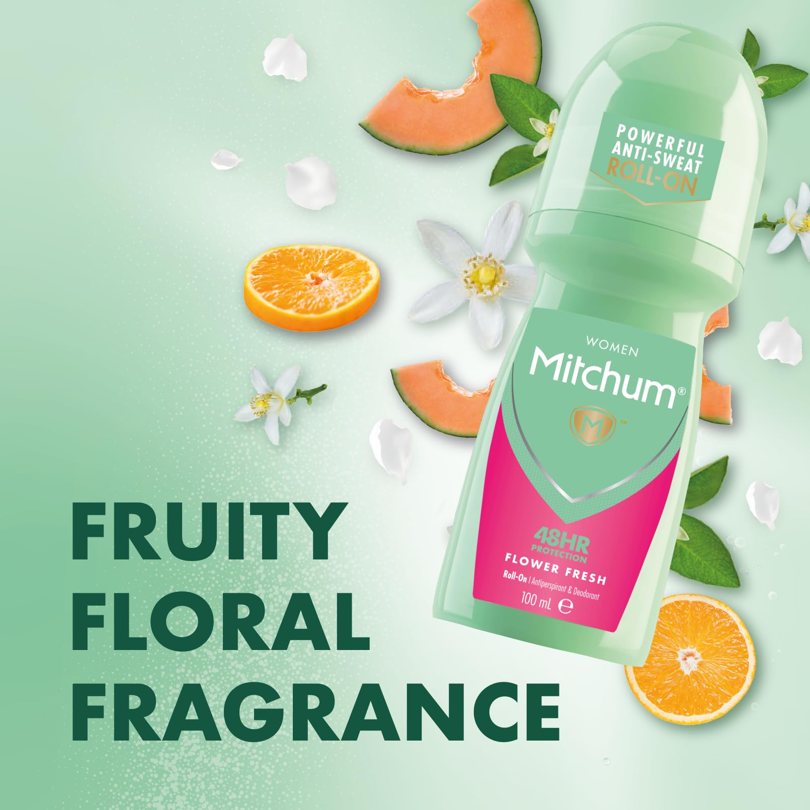 Mitchum Flower Fresh Roll-On Deodorant 100ml - Bath & Body at MyBeautyBoutique by Mitchum