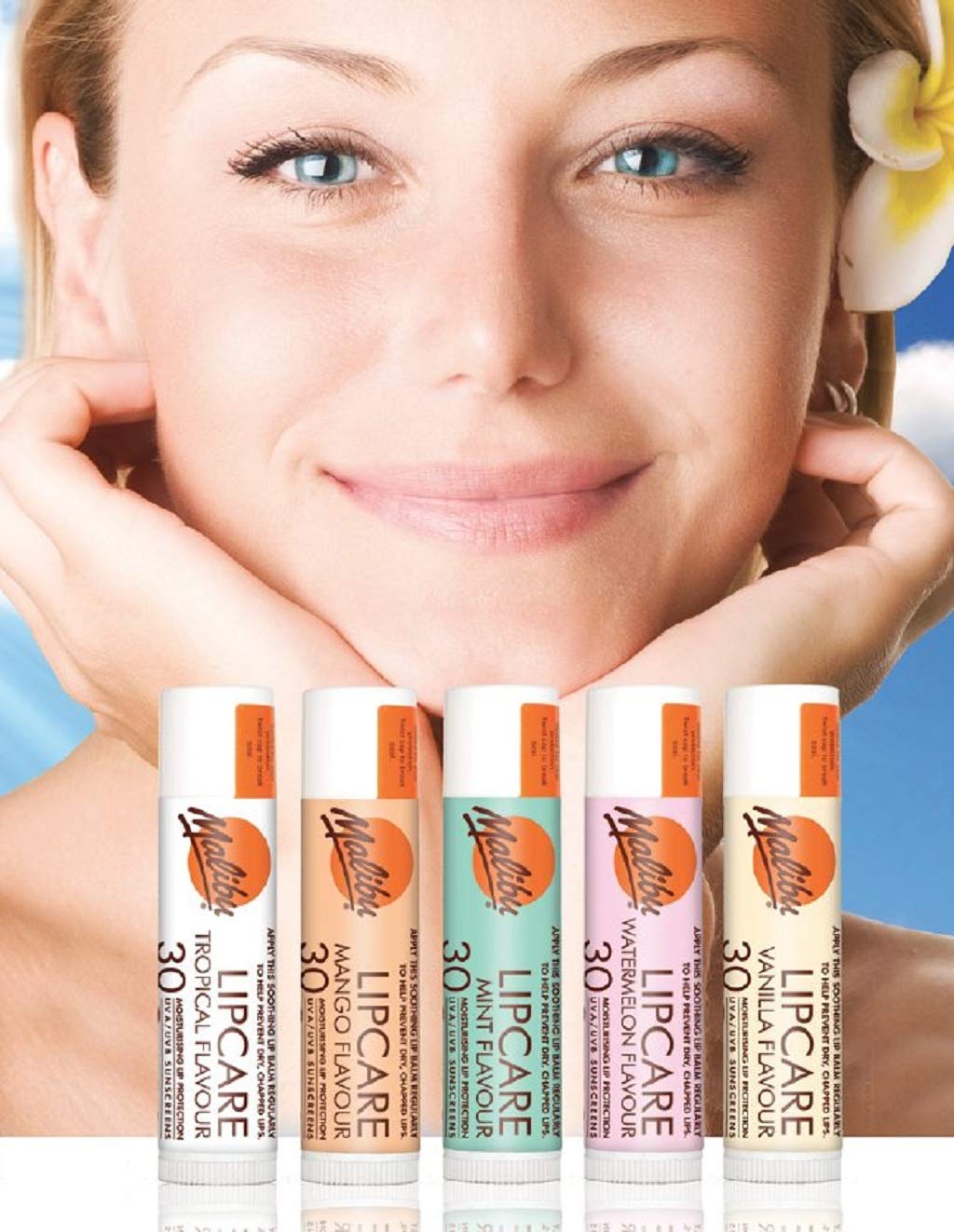 Malibu Lip Care Lip Balm SPF30 4g - Vanilla