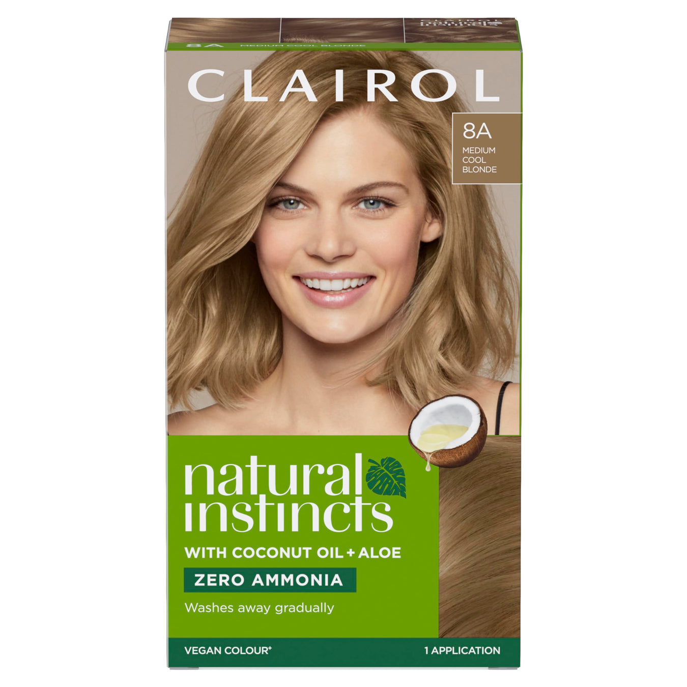 Clairol Natural Instincts Hair Dye 8A Medium Ash Blonde