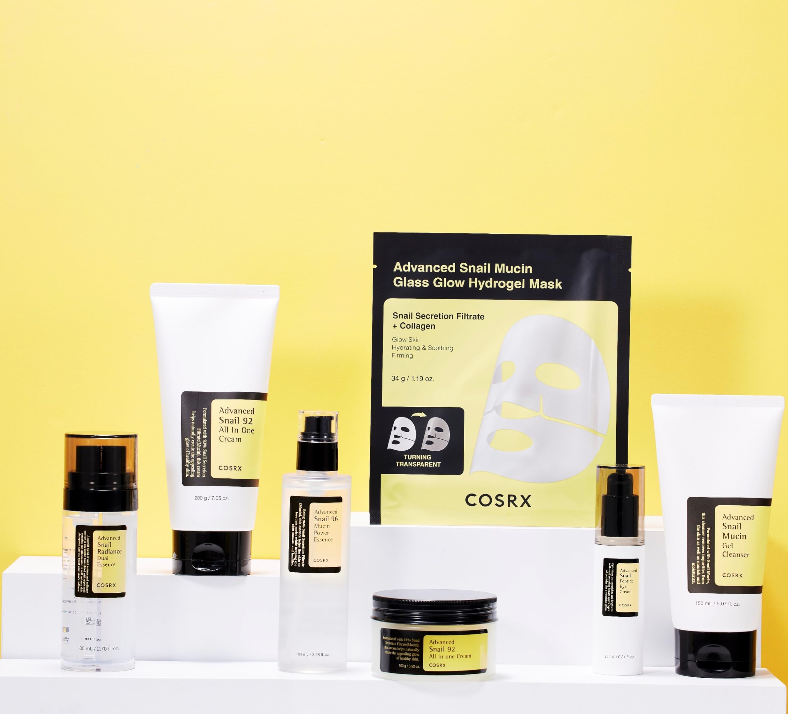 Cosrx Advanced Snail Mucin Glass Glow Hydrogel Face Mask 34g