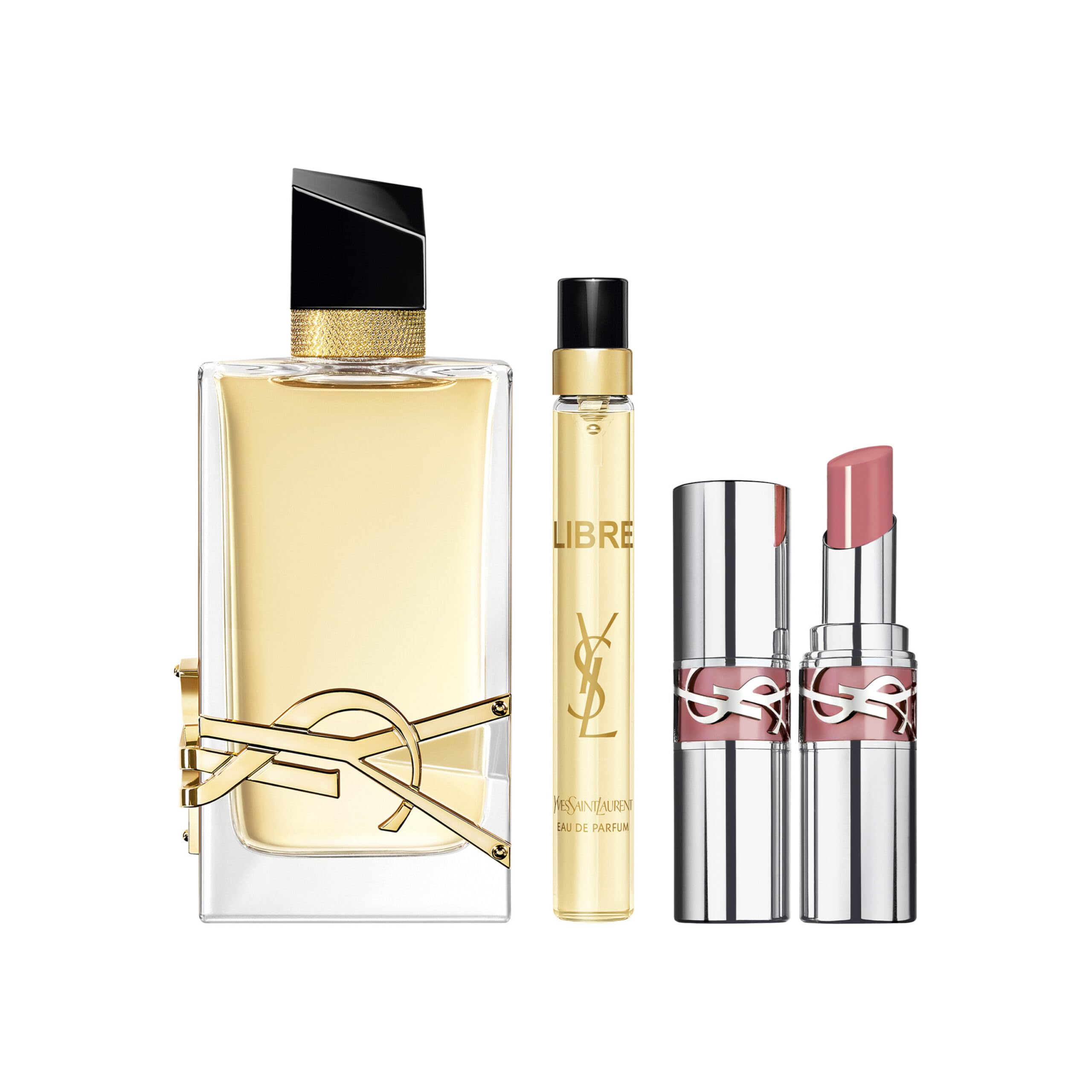 Yves Saint Laurent Libre Gift Set 90ml EDP + 10ml EDP + 3.2g Loveshine Lipstick - 44 Nude LavaliÃ¨re