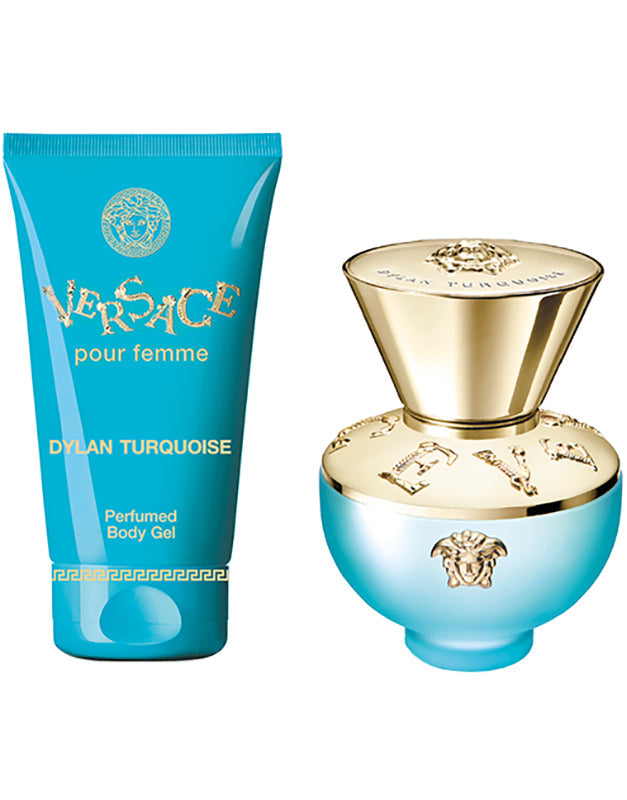 Versace Pour Femme Dylan Turquoise Gift Set 30ml EDT + 50ml Perfumed Body Gel - Fragrance at MyBeautyBoutique by Versace