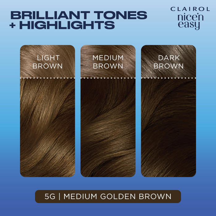 Nice & Easy Care Colour Medium Golden Brown 5G