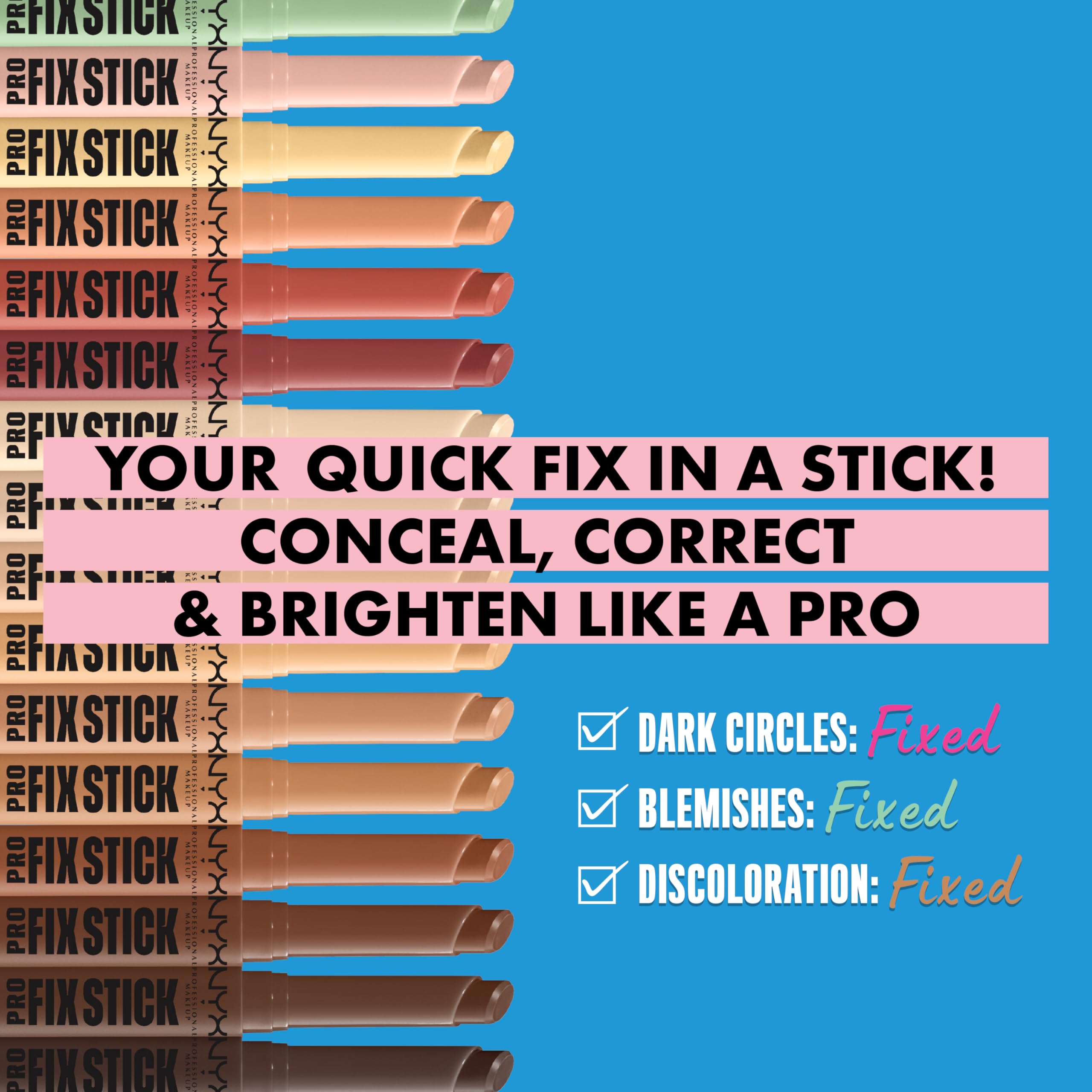 NYX Pro Fix Stick Correcting 17 Deep Walnut Concealer 1.6g